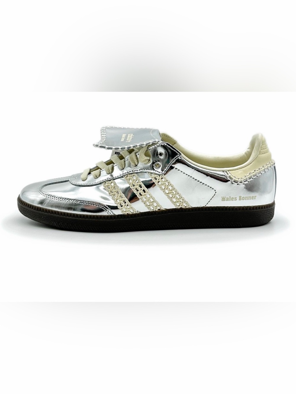 IG8181 Wales Bonner adidas Samba Silver Metallic Cream White Grey (Men's) Sz 7